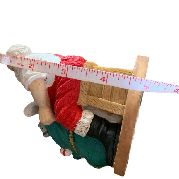 Vintage 1993 Santa Claus Saint Nicholas Christmas List Statue - Picture 9 of 11